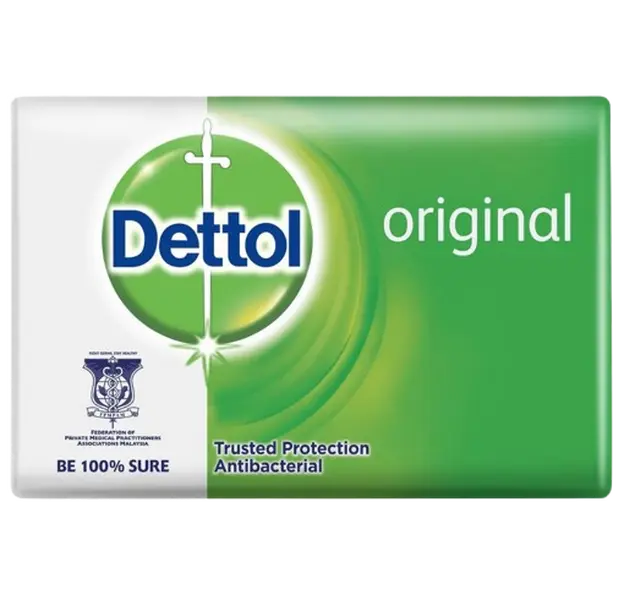 Dettol Antimicrobial Scented Body Bar Soap - 100g Anti Bacterial Cleanser with Creamy Lather, Gentle Cleansing, Fresh and Clean Scent, Multi-Pack Options (1,2,5,6,12,24 Counts) for Bath & Shower, Anti Bacterial Soap