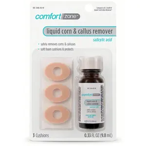 Maximum Strength Liquid Corn & Callus Remover with Salicylic Acid, Effective for Feet Hands Toes Fingers with Applicator, 0.33 Oz 4 Piece Set