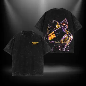 Noisy Boy Special Edition - Real Steel Menswear Gift for movie fans Top Apparel Classic Oversized Seamless Simple Straight Man designer shirts Men's Regular Fit Floral Print Tee