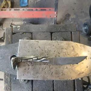 Twisted railroad spiked kitchen cutlery