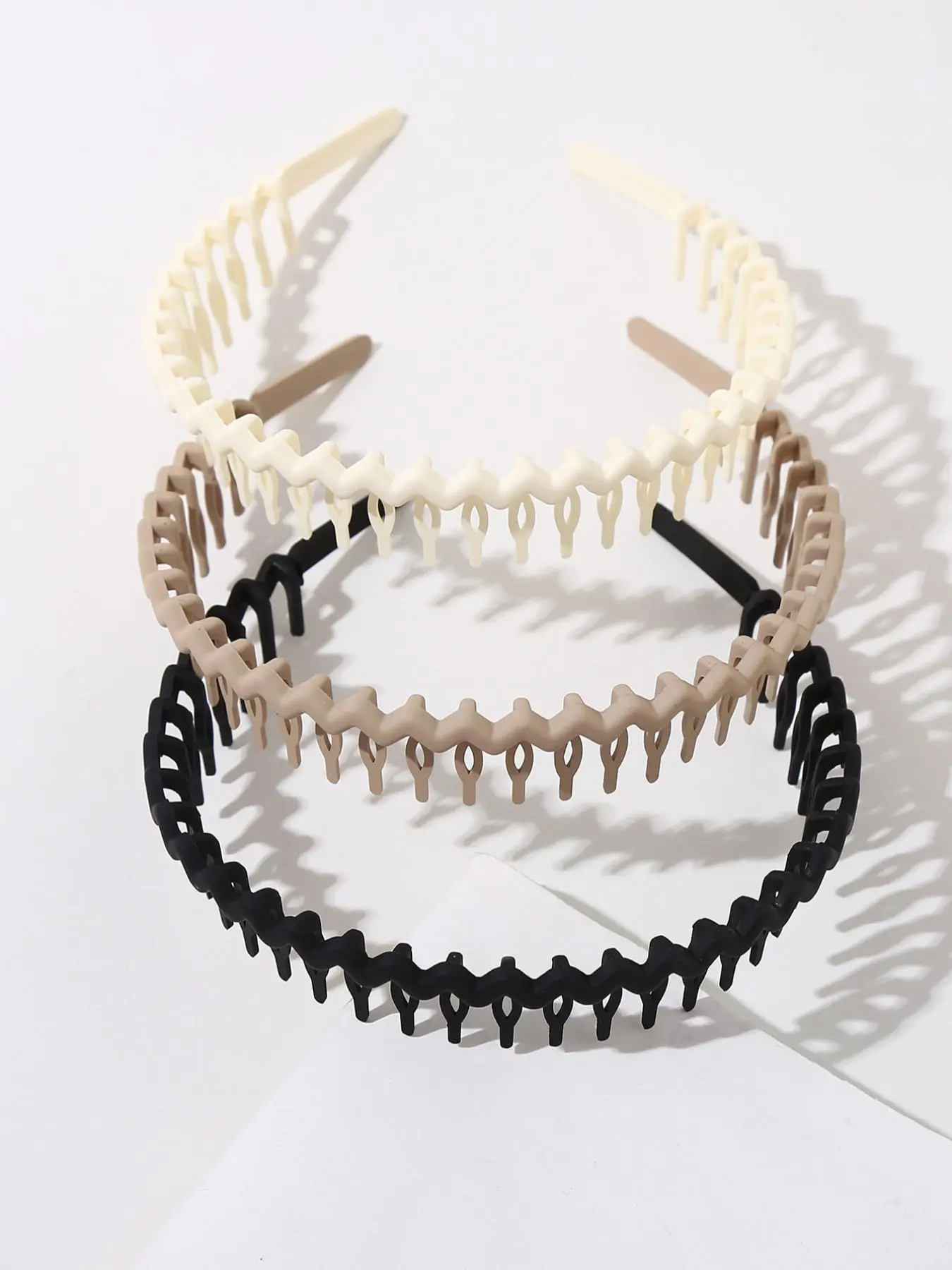 3pcs Women's Zig Zag Headbands, Non-Slip Leopard Pattern, Casual Style, All-Season Hair Accessories, Fashionable Hairstyles, Zigzag Headband