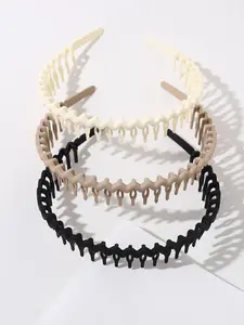 Women's Wave Pattern Hairpin Set, Casual Style Hair Accessories for All Seasons, Perfect for Daily Use & Special Occasions, Zigzag Headband