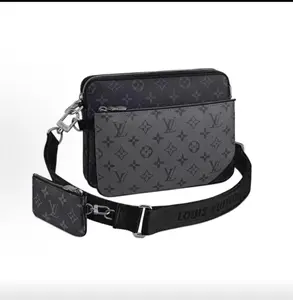 Pre-owned Louis Vuitton Trio Black Warrior Three in One Crossbody Shoulder Bag