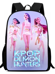 Kpop Twice Takedown Chibi Print Backpack, Casual Lightweight School Bag for Students, Fashion Travel Daypack, Stylish and Comfortable