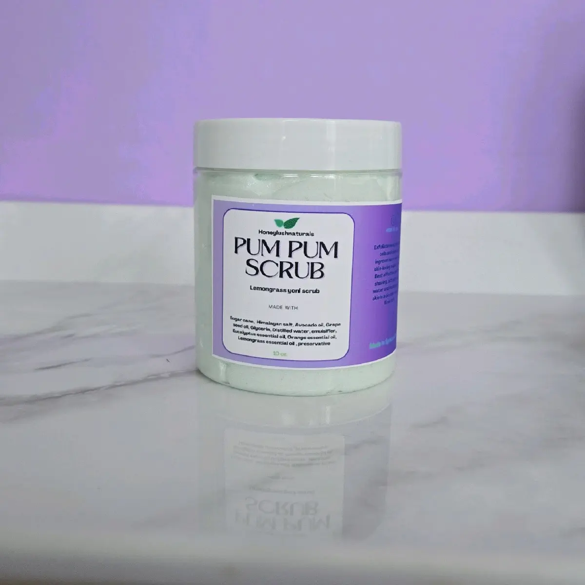 Lemongrass Pum Pum Scrub for Ingrown Hair Removal and Yoni Scrub