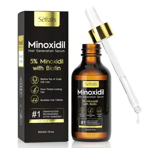 Sefralls 5% Minoxidil Hair Growth Serum Oil for Men & Women, Safe Treatment for Thicker, Healthier Hair, Prevents Thinning and Hair Loss, 60ml / 2.1 fl. oz