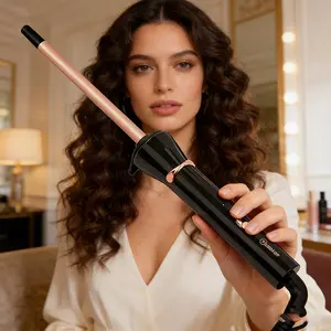 Viral 9mm Micro Curling Iron Ultra-Fine Wool Barrel for Perfect Bouncy Curls & Ringlets Auto Heat Control Home & Salon Essential