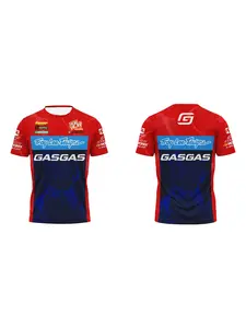 GASGAS × Troy Lee Designs (TLD) co branded factory team quick drying T-shirt for men and women, fashionable cycling and off-road sports top