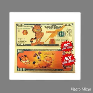 Collectible Cartoon Gold Foil Novelty Prints