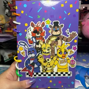 The Fazgang’s All Here! FNAF Reusable A5 Sticker Book (50 pages, double sided)