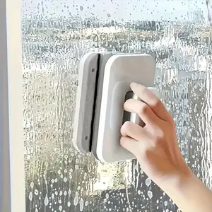 Magnetic Window Cleaner for Single Pane Glass, Handheld Cleaning No Battery Required Strong Magnetic Adsorption for High-Rise & Home Windows
