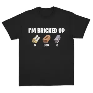 100% Cotton "I'm Bricked Up" Meme Tee - Cool Graphic Shirt, Perfect Casual Golf Gift for Men & Women