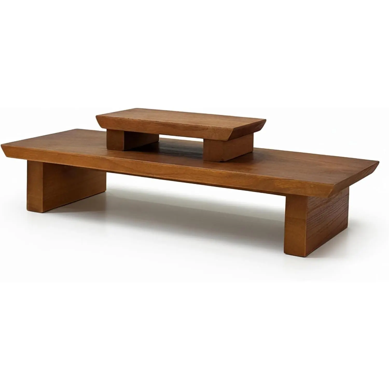Japanese Floor Table Meditation Altar Table Solid Wood, Wooden Low Meditation Table for Sitting on the Floor, Small Coffee & Tea Table for Home, Living Room, Office, Studio