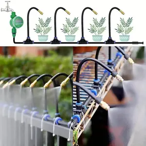 Garden Watering System, Universal Spray Kit, Watering System, Ideal for Plants & Patio Misting Cooling, Automatic Plants Watering