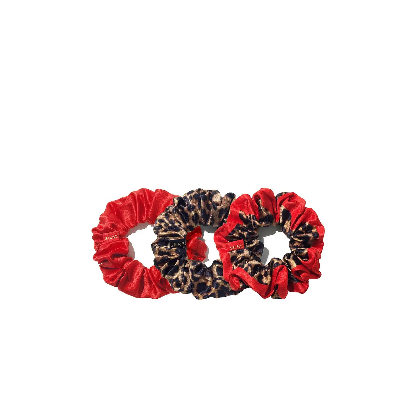 SILKE London Hair Scrunchies in Leopard Red
