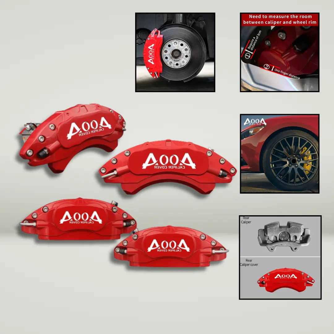 AOOA Racing Aluminum Custom-fit Covers for Front and Rear Calipers - Set of 4 (Pls contact before order)