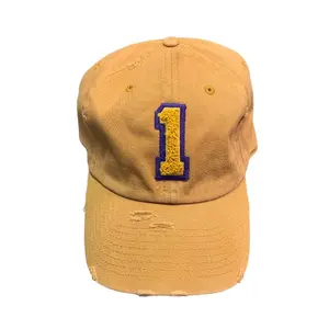 Gold Omega Psi Phi Chenille Cap