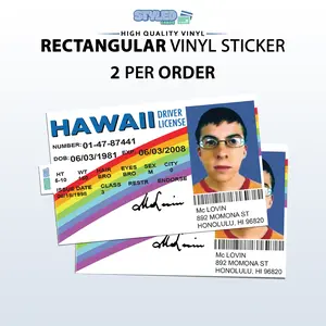 Mclovin rectangle vinyl sticker Mclovin rectangle vinyl sticker