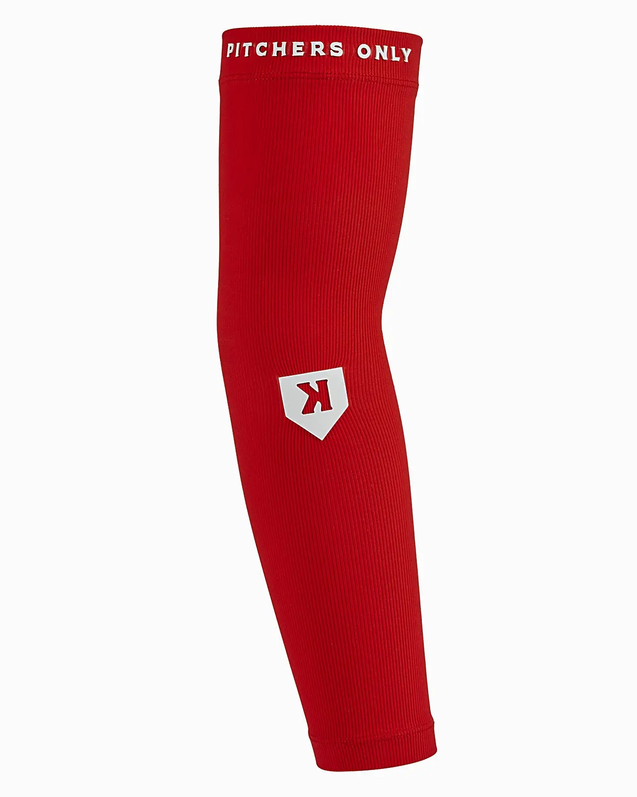 Baseball Pitcher Arm Sleeve, Pitchers Only Red, Graduated Compression, Moisture-Wicking Fit