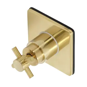 Kingston Brass  Concord 3-Way Diverter Valve with Trim Kit, Brushed Brass