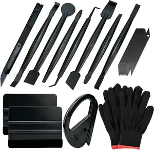 Vinyl Wrap Tools Kit for Car Window Tint & Paint Protection – Squeegee, Film Knife, Gloves