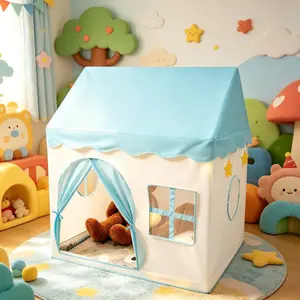 Kids' Toy Castle |  Floral Playhouse | Pretend Play Tent | Secret Base & Sleep Tent | Outdoor Beach Toy | Ideal Xmas Halloween Gift | No Accessories