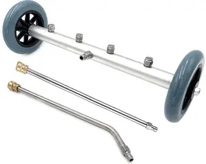 2026 Pressure Washer Undercarriage Cleaner, 16 Inch Power Washer Surface Cleaner, Undercarriage Water Car Broom Attachment with Extension Wand, 4000 PSI