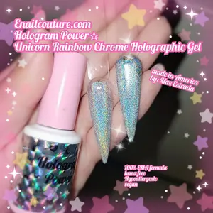 hologram power gel  Gel Polish Glitter Reflective Sparkly Metallic Gel Nail Polish Kit Soak Off UVLED Required Diamond Laser Effect Nail Gel Manicure Salon