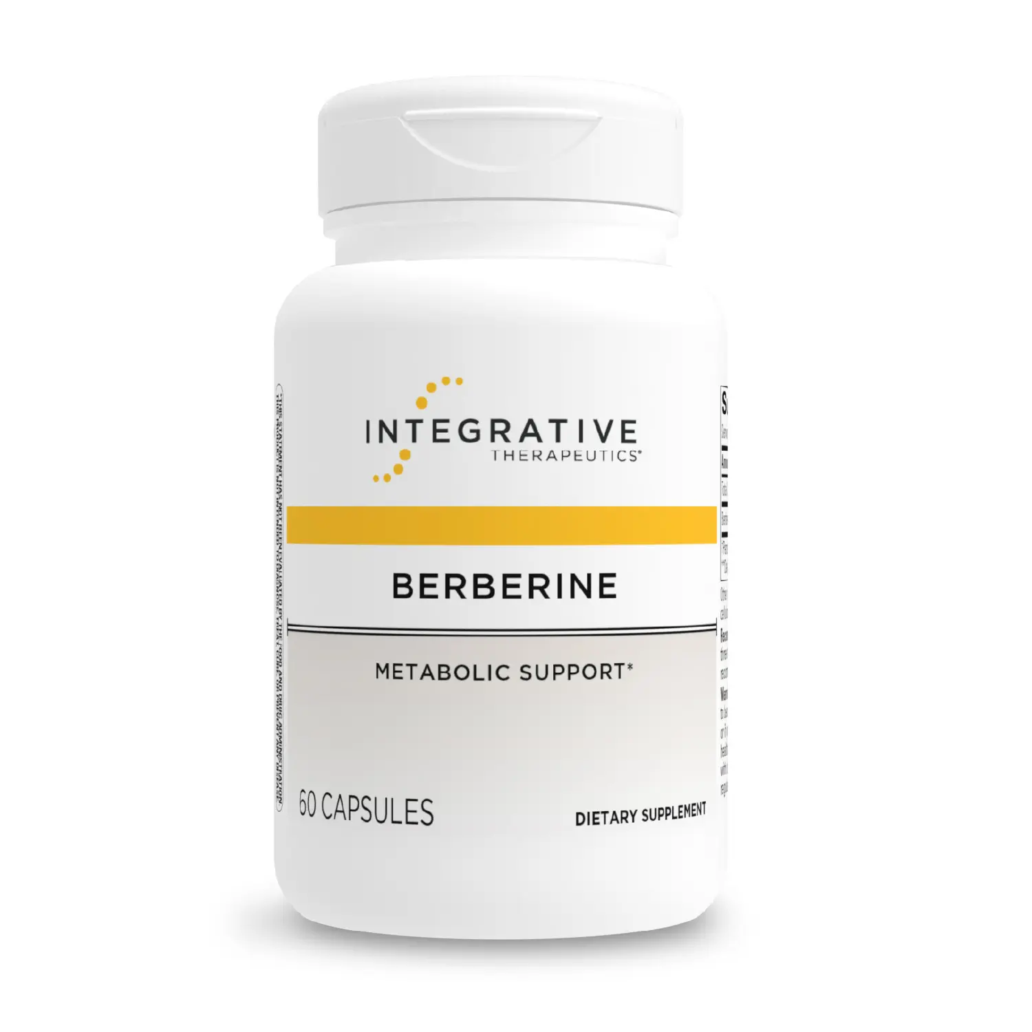 Integrative Therapeutics Berberine - Supplement for Cellular Energy Metabolism & Metabolic Support* - Dairy-Free & Gluten-Free - 60 Capsules (60 Servings)