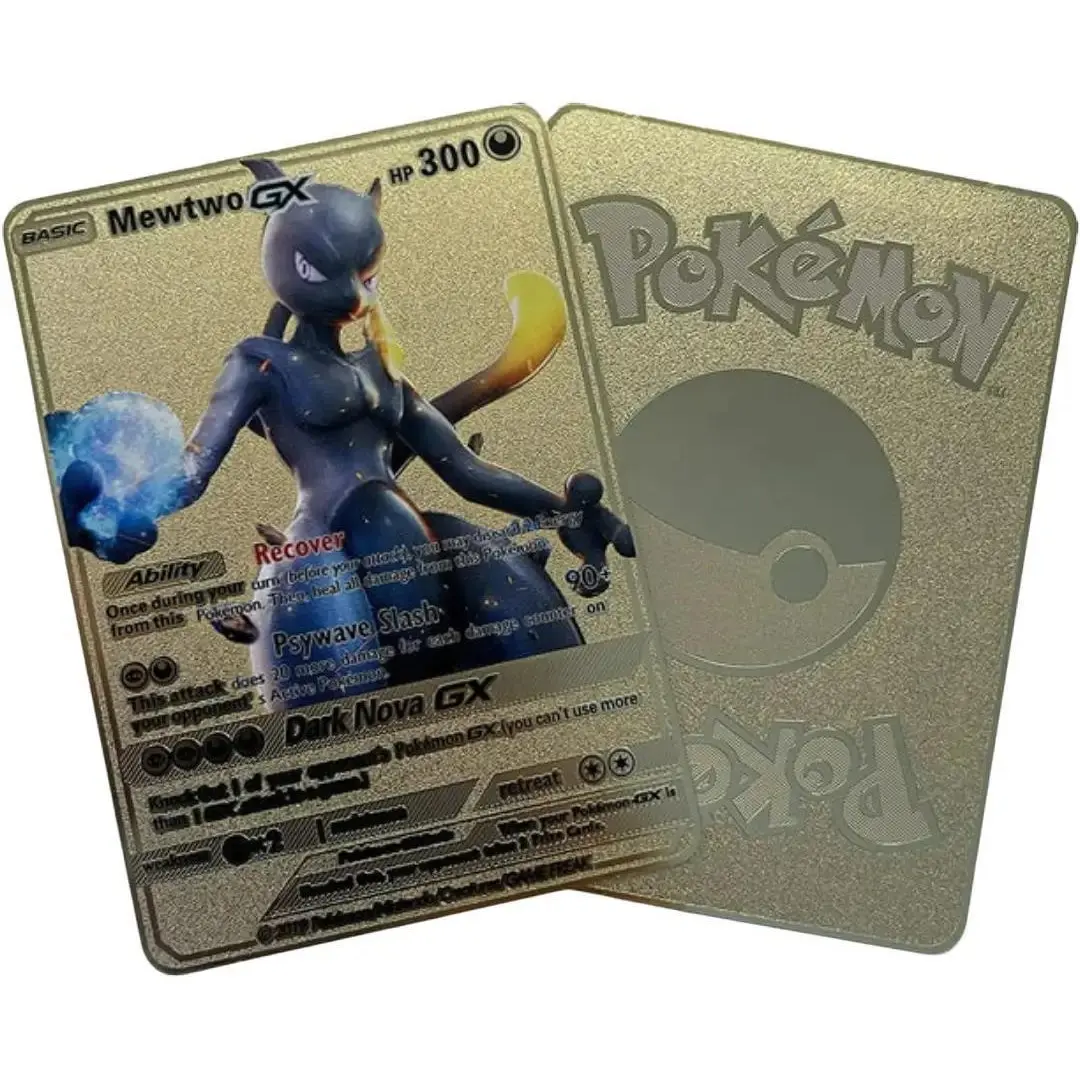 gold metal mewtwo pokemon card Collectible Coin Mewtwo Vstar 086/078 - Pokemon