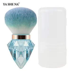 1 Piece Diamond Makeup Brush, Cosmetic Brushes, Multitasker Brush, Mushroom Head, Multi-Color, Loose Powder Brush, Nail Dust Brush, Beauty Tool