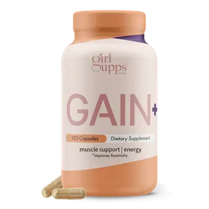 Girl Supps GAIN+ Maca Creatine Supplement for Women 120 Vegan Capsules Muscle Building Energy Recovery Fitness