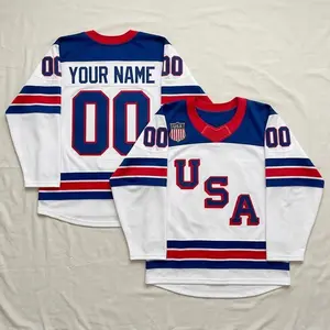 (Contact us) Custom 2026 USA Hockey Jersey – Personalization USA Hockey Jersey - Adult Sizes S–5XL, Team USA hockey Jersey, Fan Hockey jersey v2