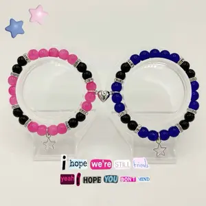 Tv Girl Matching Bracelets (Blue x Pink) - Perfect Gift for Friends or Couples - Fashion Accessories valentines bracelet