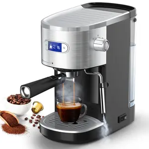 COWSAR Espresso Machine 20 Bar, Semi-Automatic Coffee Maker with Milk Frother Steam Wand, Nespresso Capsule Compatible, 45 oz Removable Water Tank for Cappuccino, Latte, Home,1350W