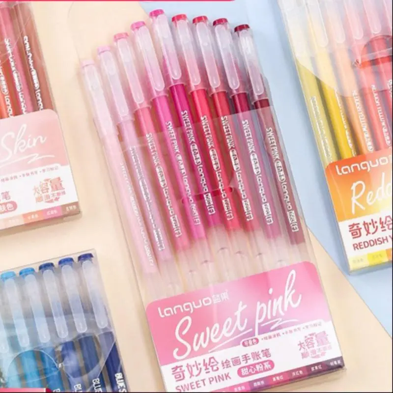 Gel Ink Pen Set, 0.5 mm Fine Tip Quick-Dry Waterproof Drawing Pens, Office Stationery for Students, Home, School and Dorm, Fine-Point Artist Writing Pens