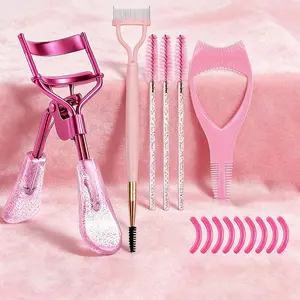 Fashion Portable Cosmetic Makeup Tool Eyelash Brow Comb Makeup Tool Set, New Dual-Head Lash Separator with Cover, 3-In-1 Eyebrow Card, Home Travel Perfect Gift, Makeup Tool Kit