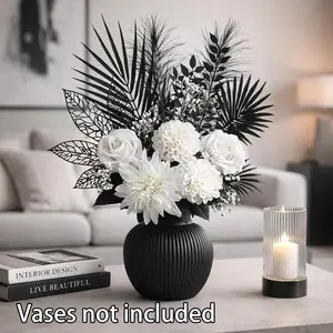 Modern Minimalist Fake Flower Arrangement Set, & Design, No Maintenance Required, Perfect for Living Room Decor, Home Decoration