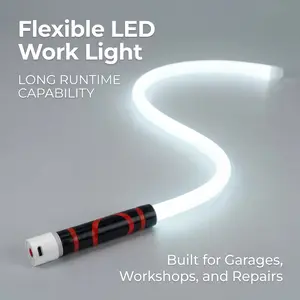 Bendable LED Flashlight Stick – 27" Flexible LED Work Light, High Lumen Magnetic Inspection Light, Rechargeable 7-Hour Runtime, Hands-Free Repair Light for Car Engine, Mechanic, Off-Road,Summervibes