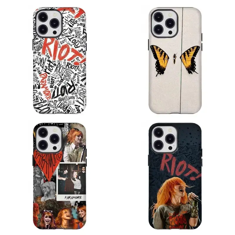 Nostalgic Paramore Riot Pop Punk Butterfly Hayley Williams Aesthetic Smartphone Casing - Wireless-Friendly Protector Accessory for iPhone