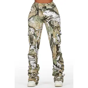 Alisson Tree Camo Cargo Super Stacked Jean