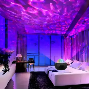 Dynamic Aurora Galaxy Star Projector Lamp - 10-Color Changing Northern Light Nebula Wave LED Sky Light, for Bedroom Decor, Gaming Room, Kids Sleep