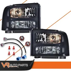 Fit For 1999-2004 Ford F-250 F-350 Truck Excursion Conversion Headlights Lamp, Driving Safety, H13 Bulb