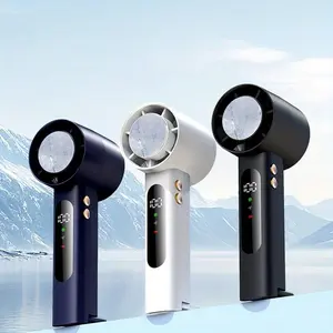 Portable Handheld Fan with Ice Cooling Technology, Quick Cool Down to 46°f, USB Rechargeable Mini Fan for Summer Outdoor Use