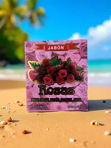 Rosas Soap Botanica Supply Jabon Hecho en Mexico 120g Natural Botanical Supply Product Body Care Cleansing Organic Oil Skin Repair Cleanser