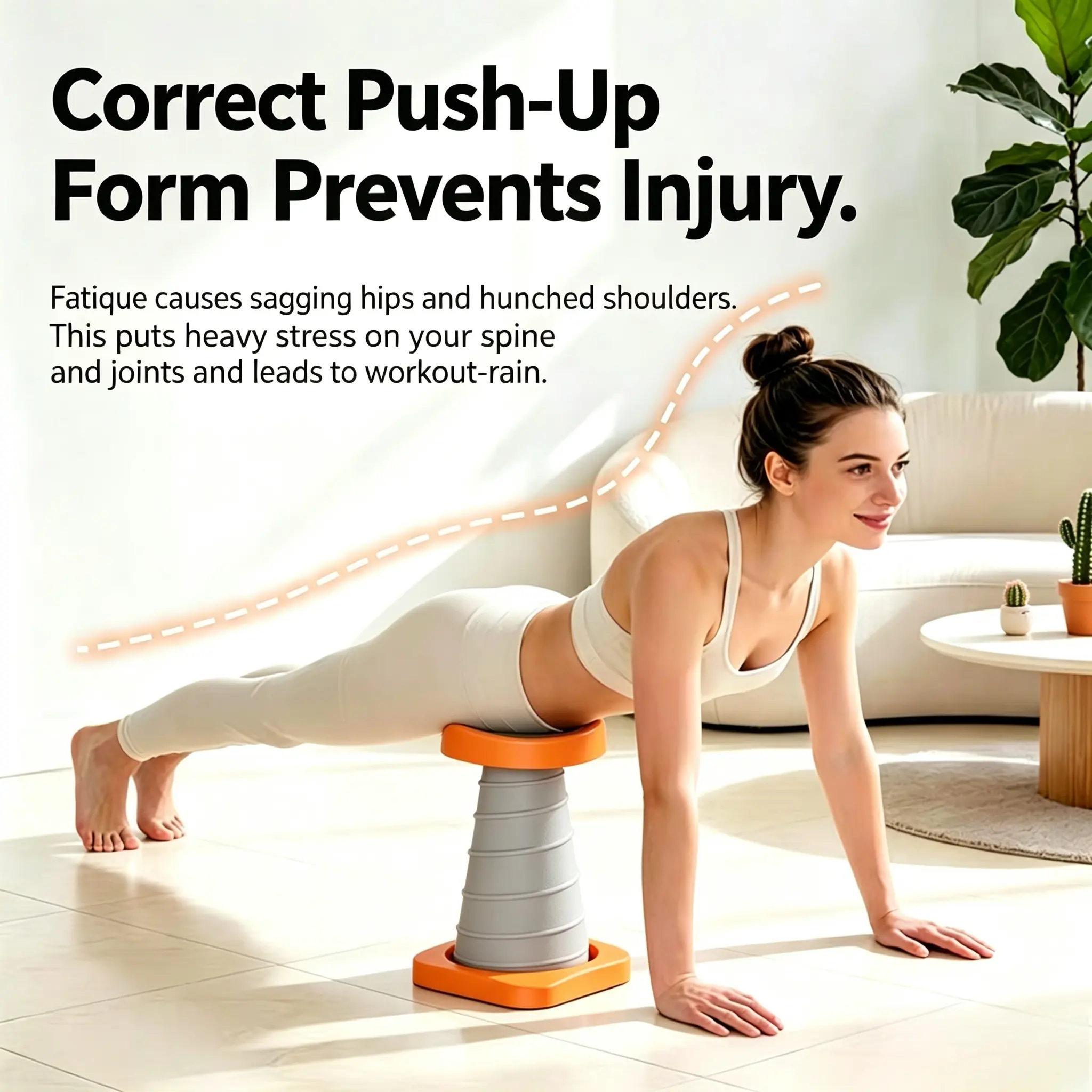 Unisex Functional Push Up Board with Ergonomic Support Frame, Portable Rebound Assist Spring Frame, Chest Strengthener Home Workout Exercise Equipment for Full Body & Chest Training