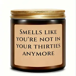 40th Birthday Scented Candle, Decorative Candles, Thirty-Something Info, Gift for Men Women Family Friends, Home Decor Present, Decoration