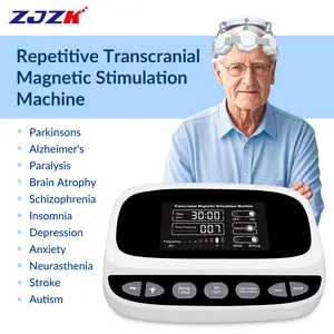ZJZK TMS Transcranial Magnetic Stimulation Machine rTMS Pulsed Magnetic Field Therapy for Parkinson,Stroke,Insomnia,Neuropathic Pain,Alzheimer,Consciousness Disorders Biomagnetic Healing Magnet Therapy Bracelet Benefits Non-Invasive Brain Repair Treatment