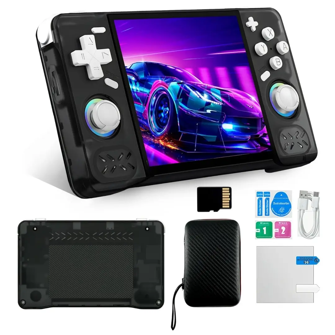 Xf40h Retro Handheld Game Console, 4-Inch Full Touch Screen, Linux Os, over 18000 Classic Games, 4000mah Battery, WiFi Multiplayer Support, Rechargeable Portable Console