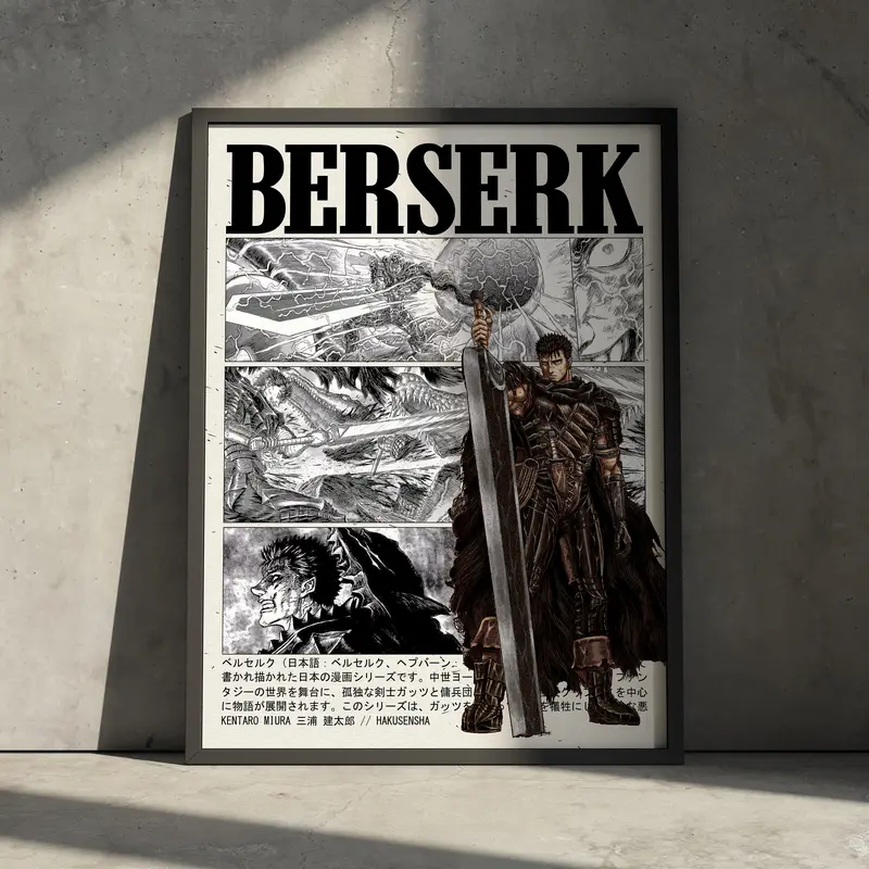berserk poster - TikTok Shop